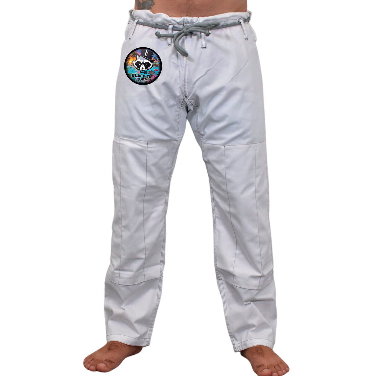 Black Tie BJJ Academy Adults Gi - White #221 B