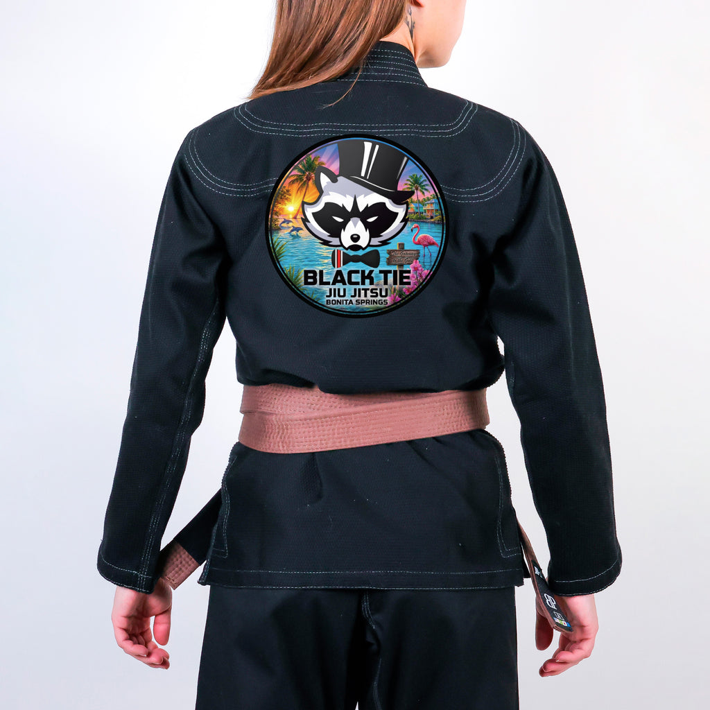 Black Tie BJJ Academy Women's Gi - Black #221 B
