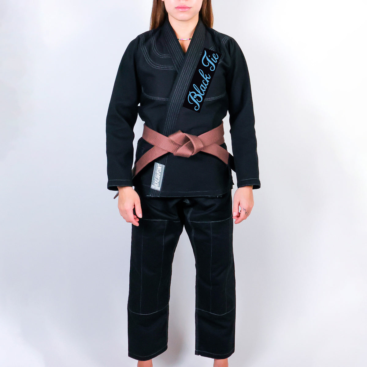 Black Tie BJJ Academy Women's Gi - Black #221 B