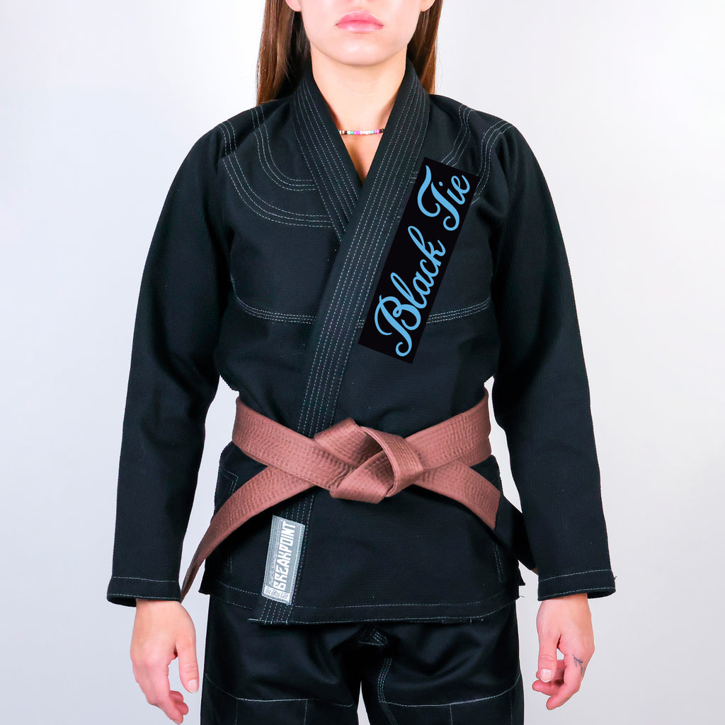 Black Tie BJJ Academy Women's Gi - Black #221 B
