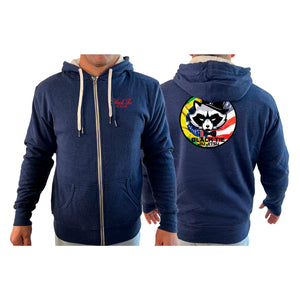 Black Tie BJJ Academy Sherpa Lined Zip-Up Hoodie #8048 C