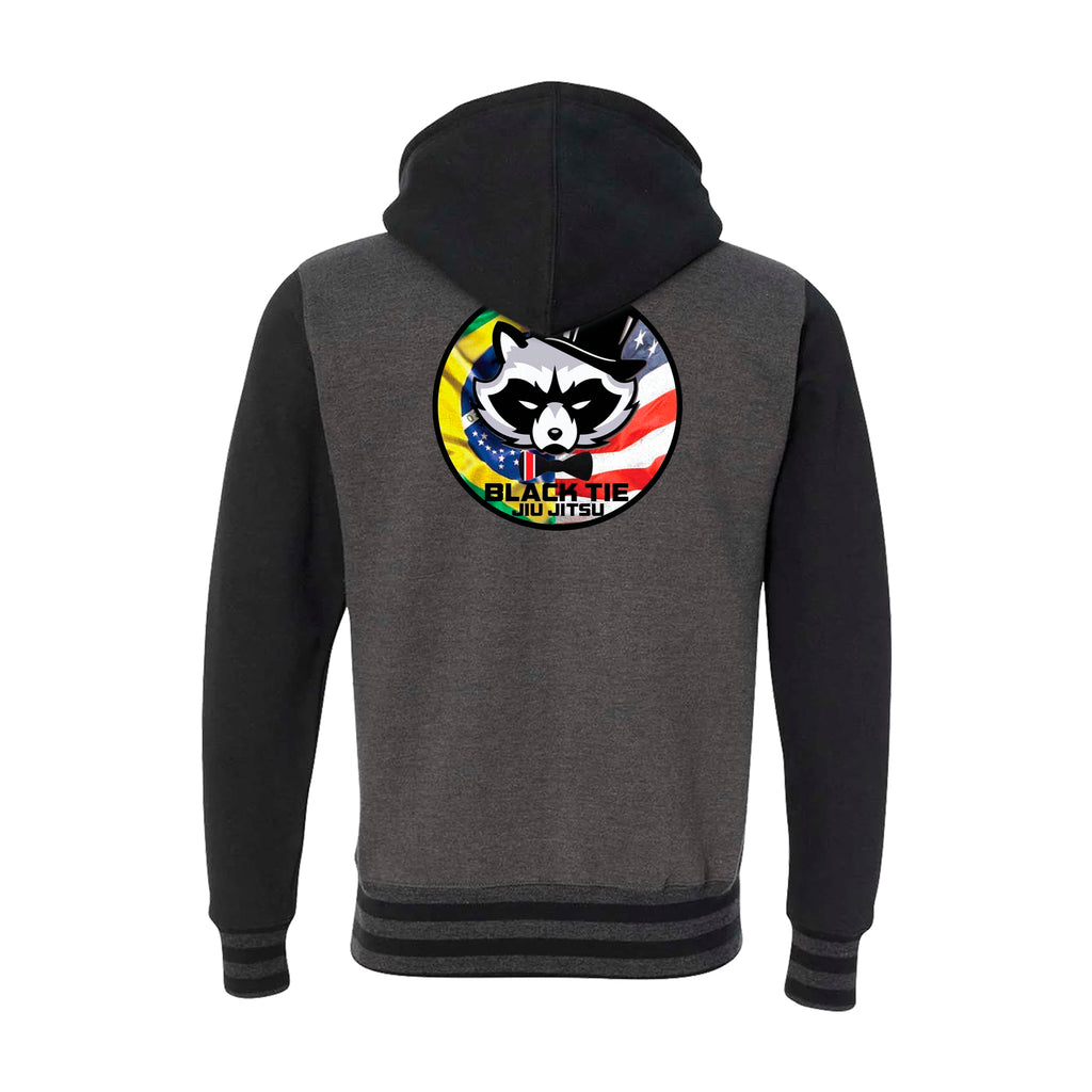 Black Tie BJJ Academy Varsity Zip-Up Hoodie #8048 C