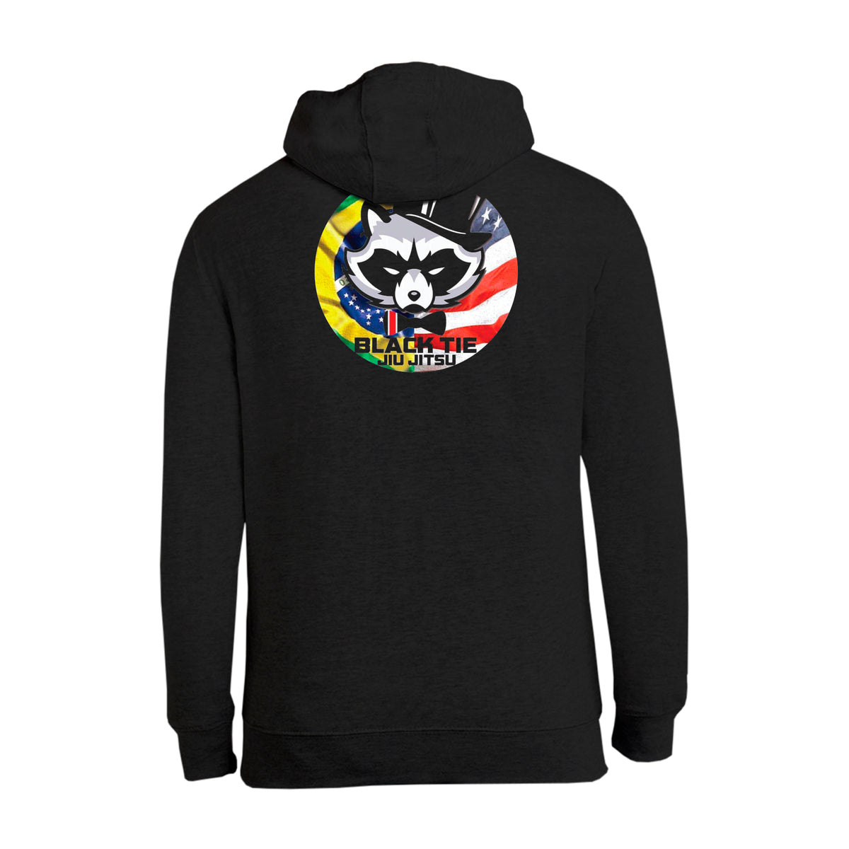 Black Tie BJJ Academy Zip-Up Hoodie #8048 C