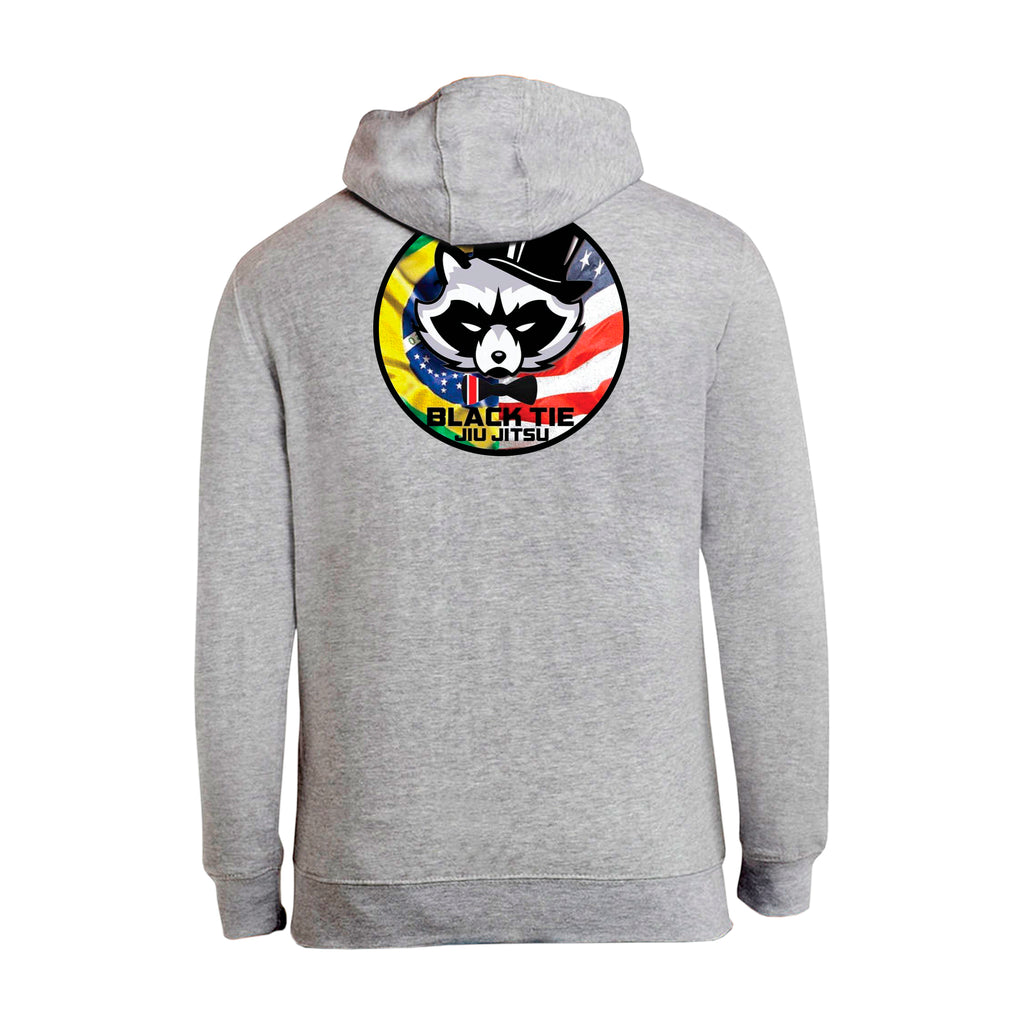 Black Tie BJJ Academy Zip-Up Hoodie #8048 C