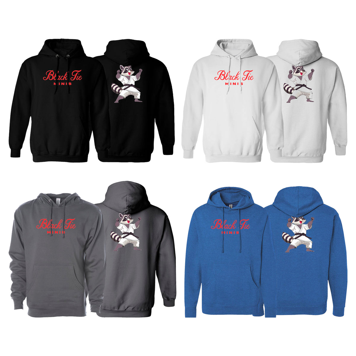 Black Tie BJJ Academy Sweater Hoodie #8048 D (Minis)