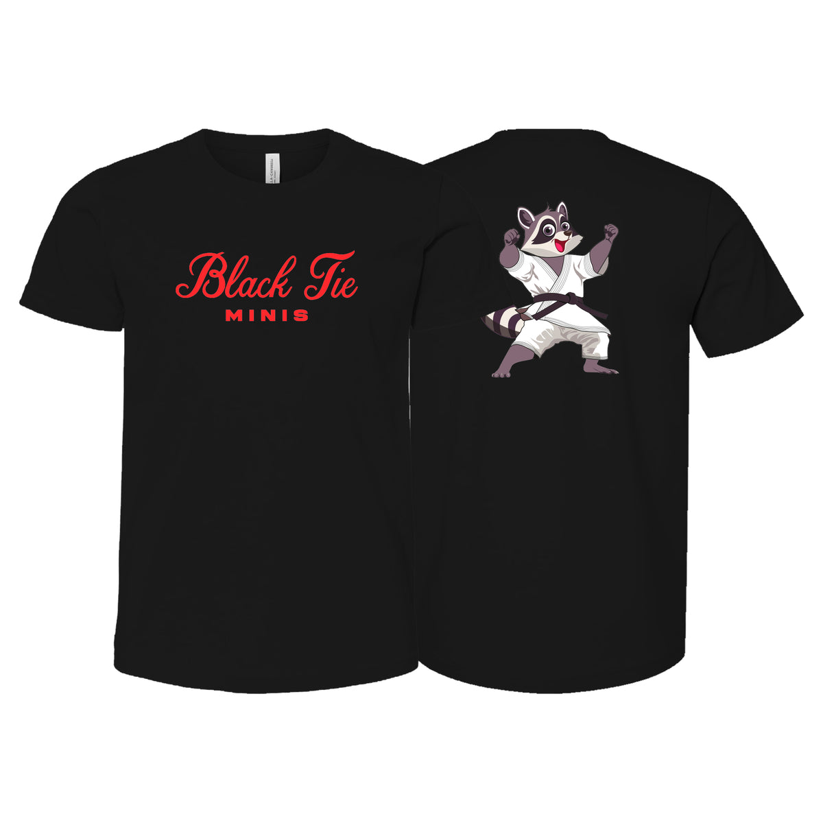Black Tie BJJ Academy Kids Shirts #8048 D (Minis)