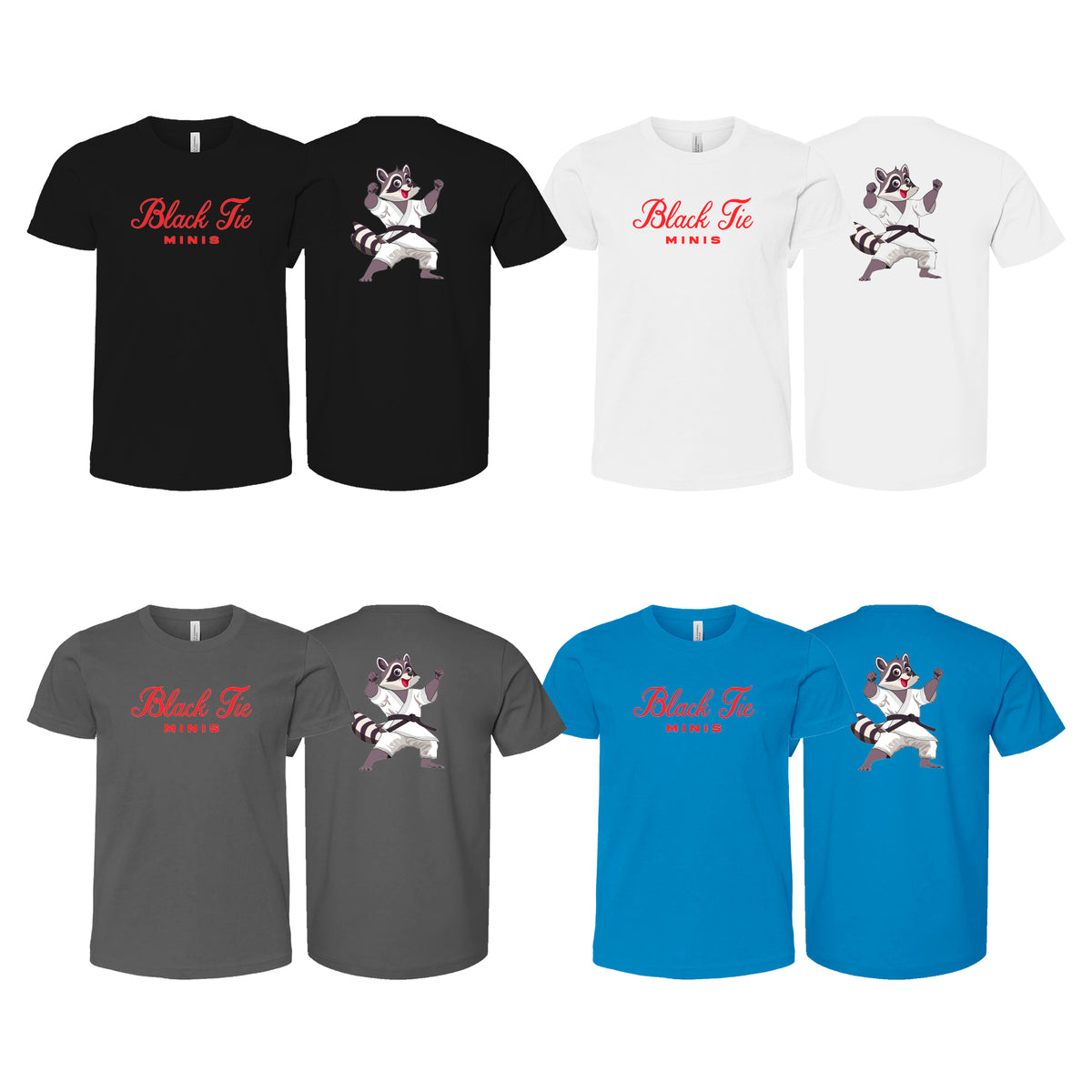 Black Tie BJJ Academy Kids Shirts #8048 D (Minis)