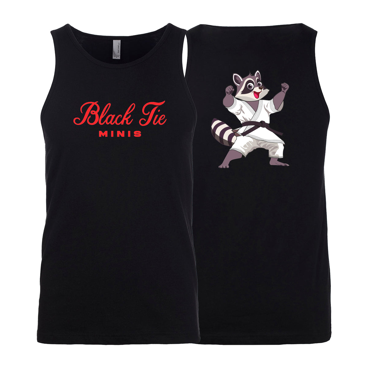 Black Tie BJJ Next Level Tank Tops #8048 D (Minis)