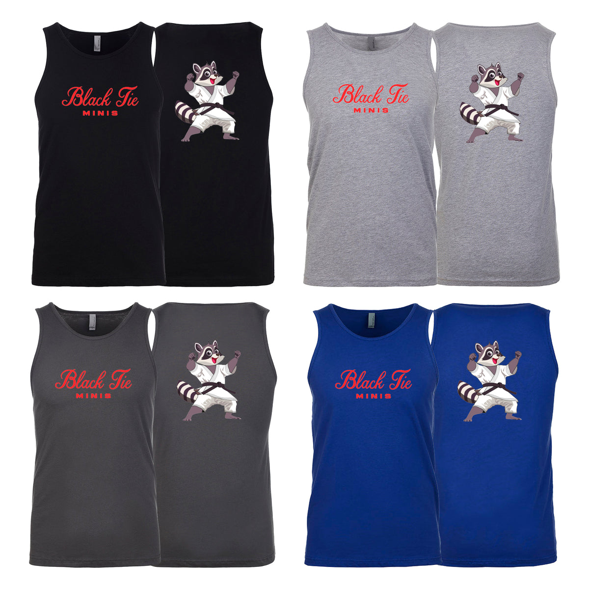 Black Tie BJJ Next Level Tank Tops #8048 D (Minis)