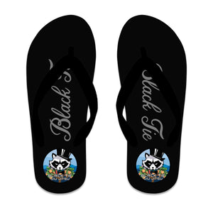 Black Tie BJJ Custom Flip Flops #8048 E