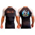 Black Tie BJJ All Black Ranked Short Sleeve Rash Guards #8048 E