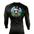 Black Tie BJJ All Black Custom Rash Guards Long Sleeves #8048 E