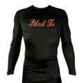 Black Tie BJJ All Black Custom Rash Guards Long Sleeves #8048 E