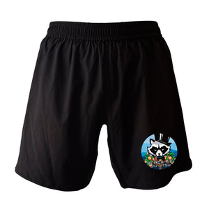 Black Tie BJJ All Black Custom Shorts 2.0 #8048 E