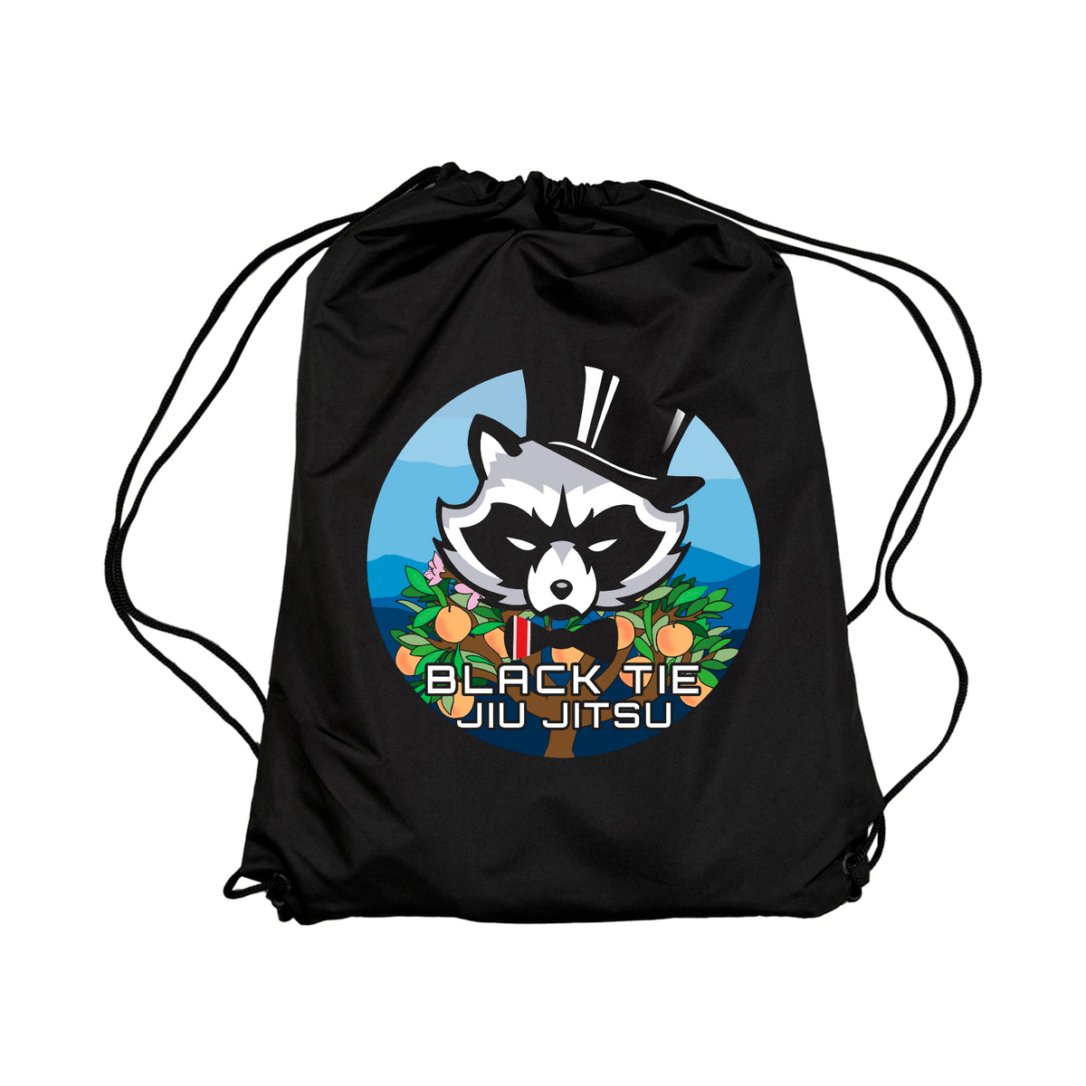 Black Tie BJJ Custom Drawstring Bags #8048 E