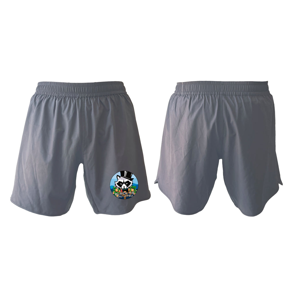 Black Tie BJJ Custom Shorts Grey 2.0 #8048 E