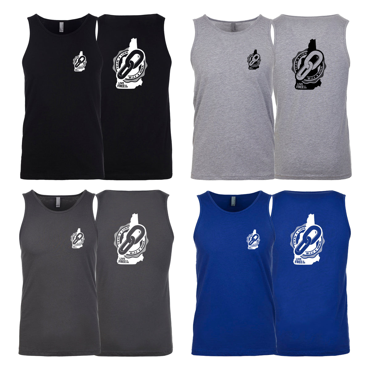 Team Link Next Level Tank Tops #8049 A