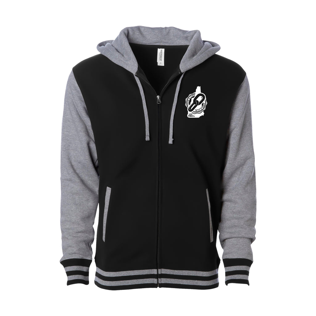 Team Link Academy Varsity Zip-Up Hoodie #8049 B