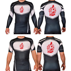 Team Link Academy Rash Guards Black/White #8049 C (Red)