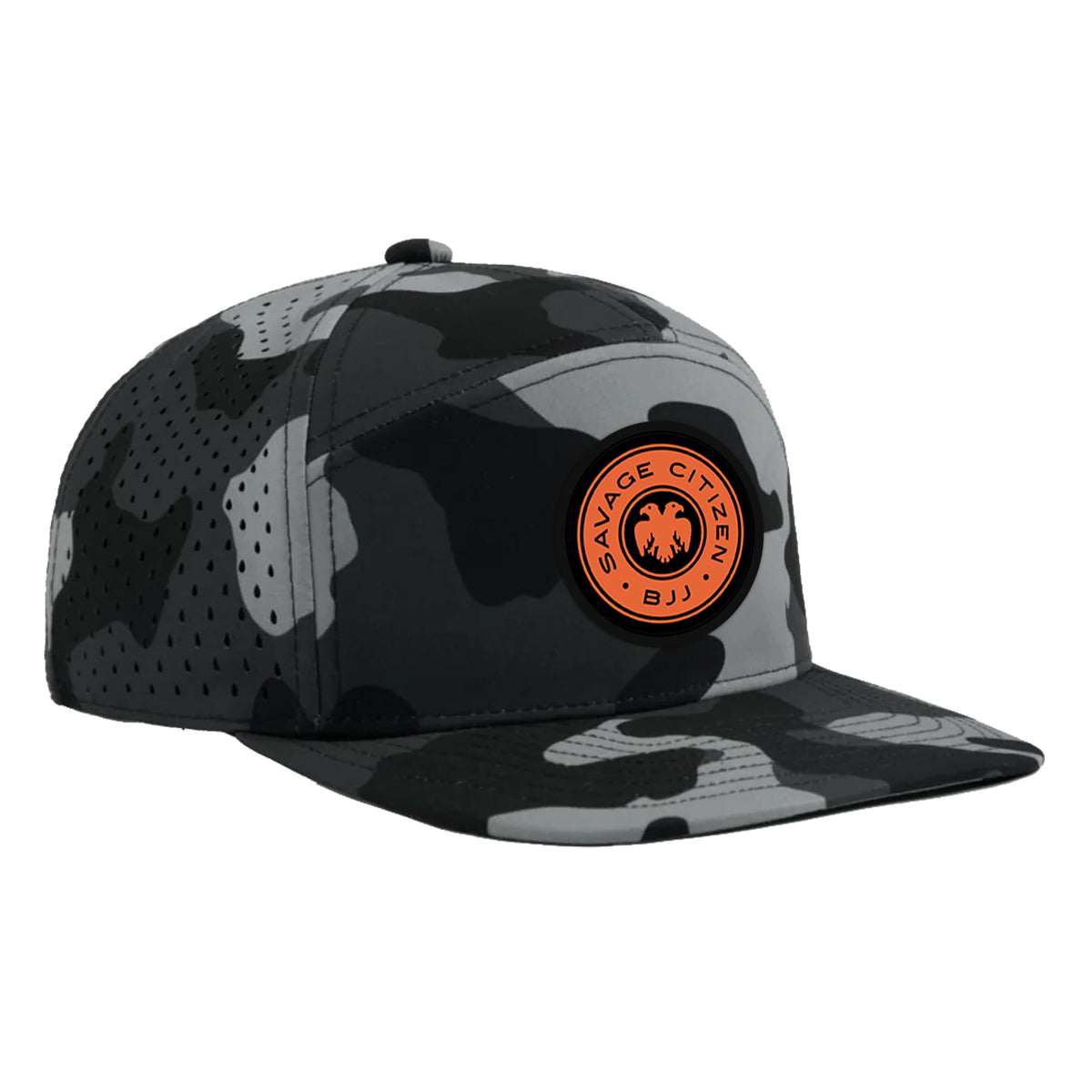 Savage Citizen Jiu Jitsu Academy Perforated Hats #8050 A (Orange Logo)