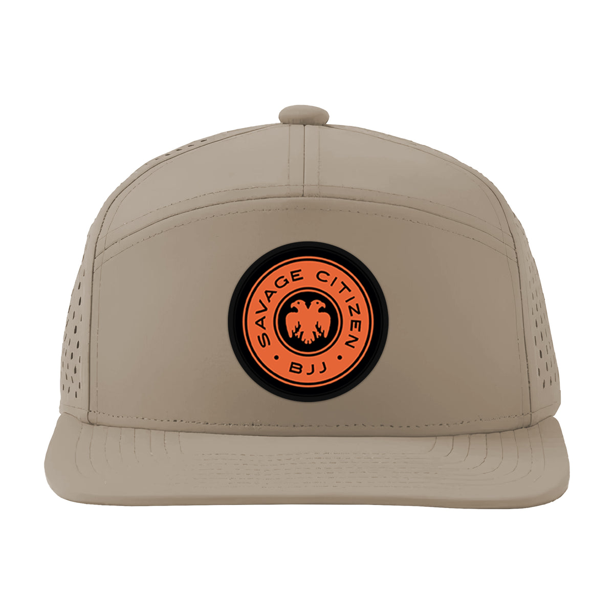 Savage Citizen Jiu Jitsu Academy Perforated Hats #8050 A (Orange Logo)