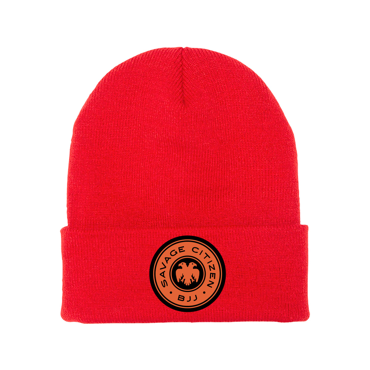 Savage Citizen Jiu Jitsu Academy Beanies #8050 A (Orange Logo)
