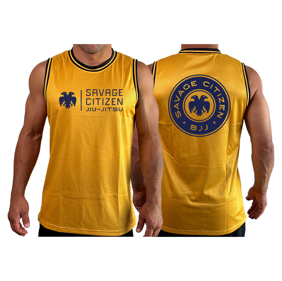 Savage Citizen Jiu Jitsu Academy Basketball Jerseys #8050 C (Blue Logo)
