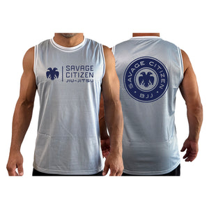 Savage Citizen Jiu Jitsu Academy Basketball Jerseys #8050 C (Blue Logo)