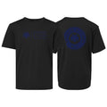 Savage Citizen Jiu Jitsu Academy Dry Fit Kids Shirts #8050 C (Blue Logo)