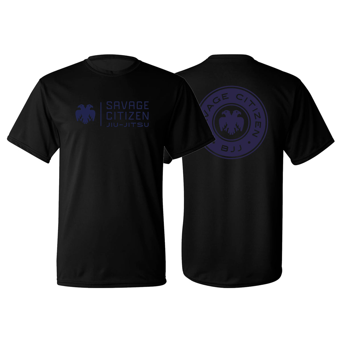 Savage Citizen Jiu Jitsu Academy Dry Fit Shirts #8050 C (Blue Logo)