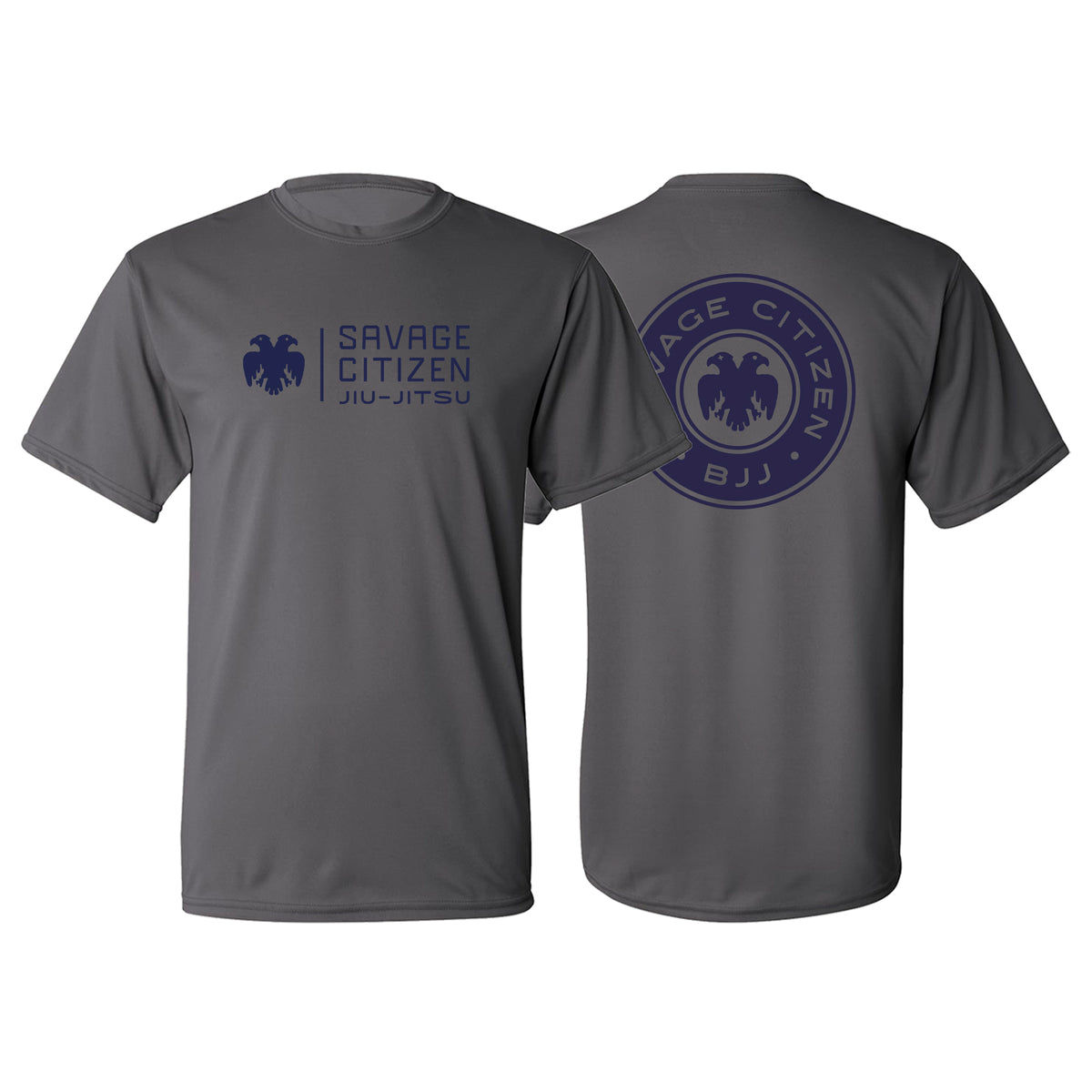 Savage Citizen Jiu Jitsu Academy Dry Fit Shirts #8050 C (Blue Logo)