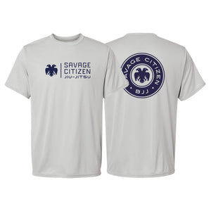 Savage Citizen Jiu Jitsu Academy Dry Fit Shirts #8050 C (Blue Logo)