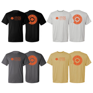 Savage Citizen Jiu Jitsu Academy Dry Fit Shirts #8050 A (Orange Logo)