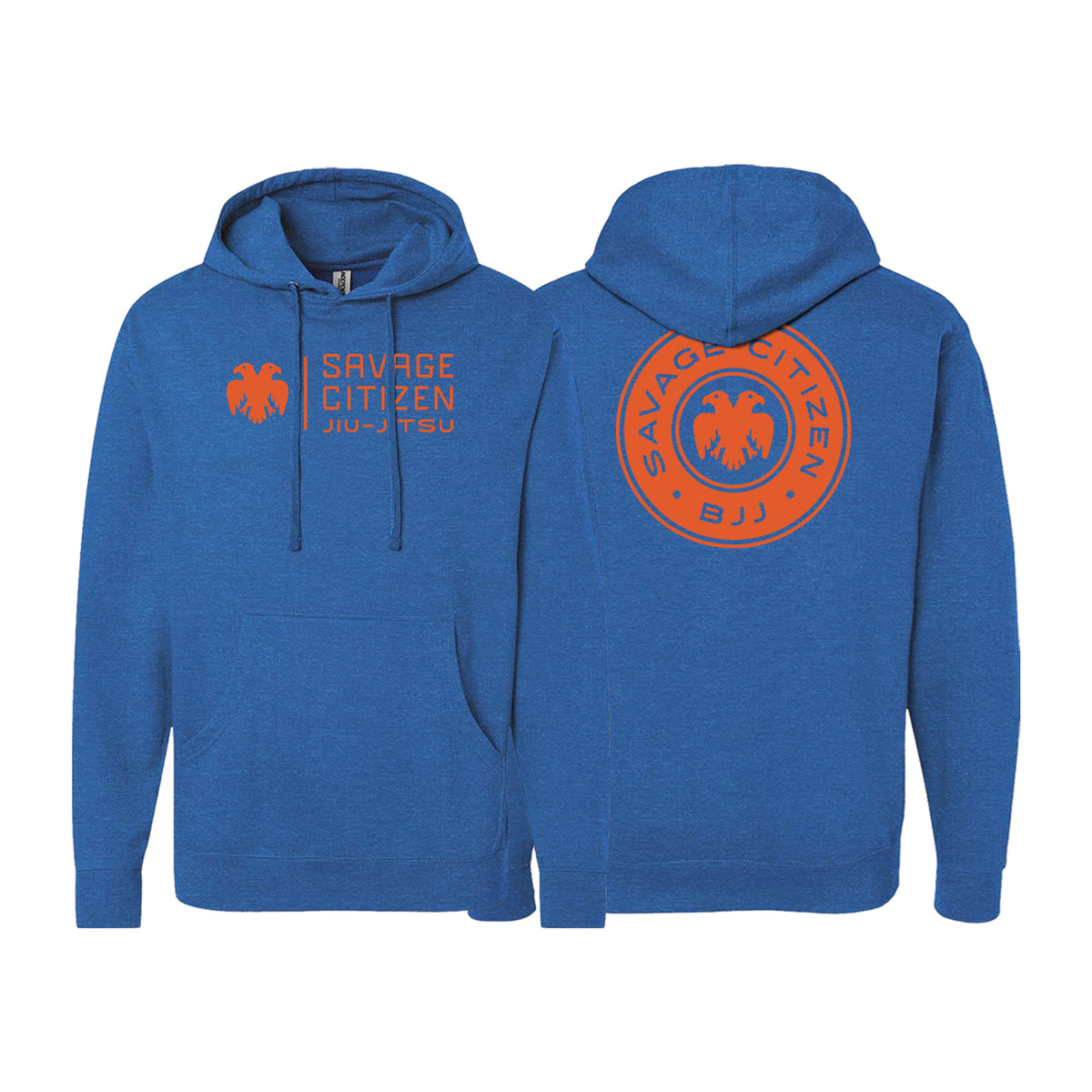 Savage Citizen Jiu Jitsu Academy Sweater Hoodie #8050 A (Orange Logo)