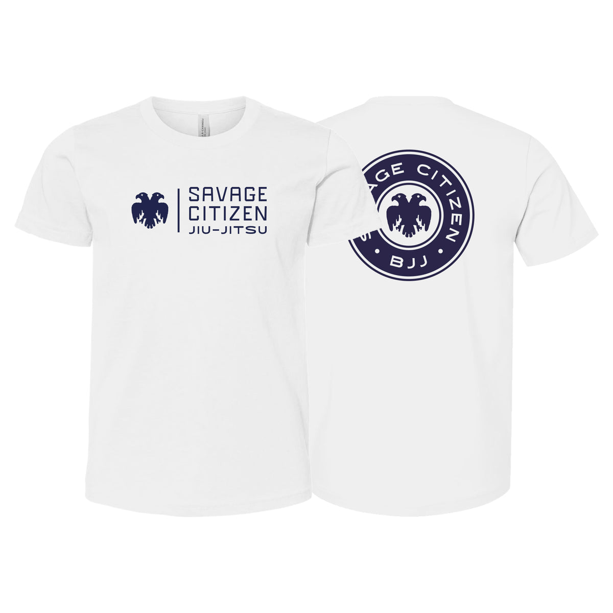 Savage Citizen Jiu Jitsu Academy Kids Shirts #8050 C (Blue Logo)