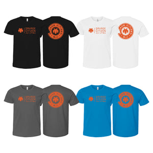 Savage Citizen Jiu Jitsu Academy Kids Shirts #8050 A (Orange Logo)