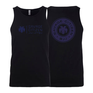 Savage Citizen Jiu Jitsu Next Level Tank Tops #8050 C (Blue Logo)