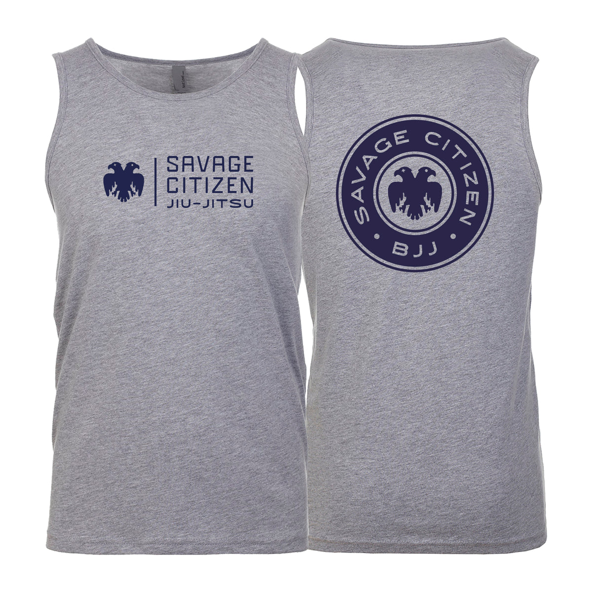 Savage Citizen Jiu Jitsu Next Level Tank Tops #8050 C (Blue Logo)