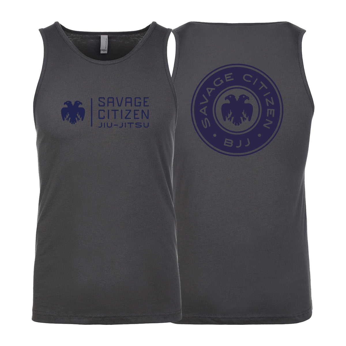 Savage Citizen Jiu Jitsu Next Level Tank Tops #8050 C (Blue Logo)