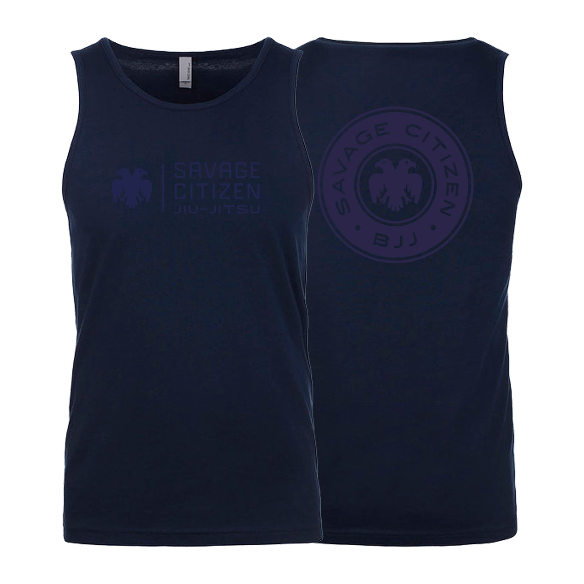 Savage Citizen Jiu Jitsu Next Level Tank Tops #8050 C (Blue Logo)