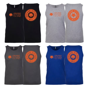 Savage Citizen Jiu Jitsu Next Level Tank Tops #8050 A (Orange Logo)