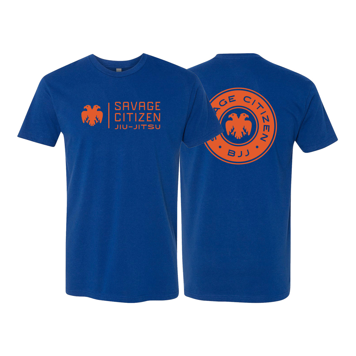 Savage Citizen Jiu Jitsu Next Level Adult Shirts #8050 A (Orange Logo)