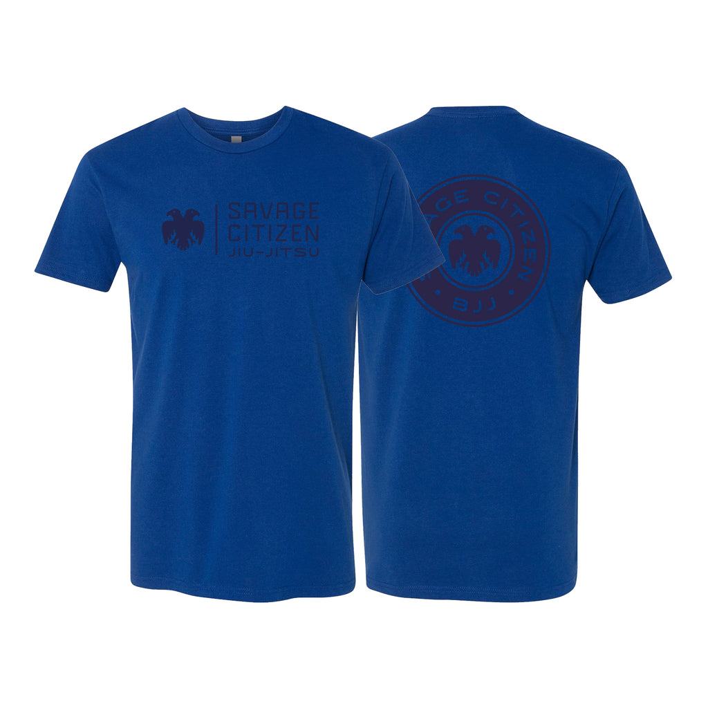 Savage Citizen Jiu Jitsu Next Level Adult Shirts #8050 C (Blue Logo)