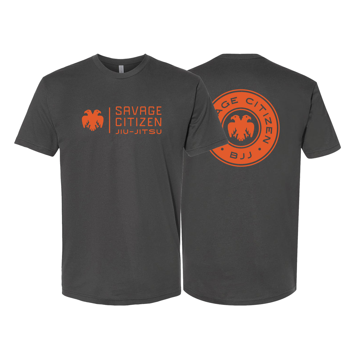 Savage Citizen Jiu Jitsu Next Level Adult Shirts #8050 A (Orange Logo)