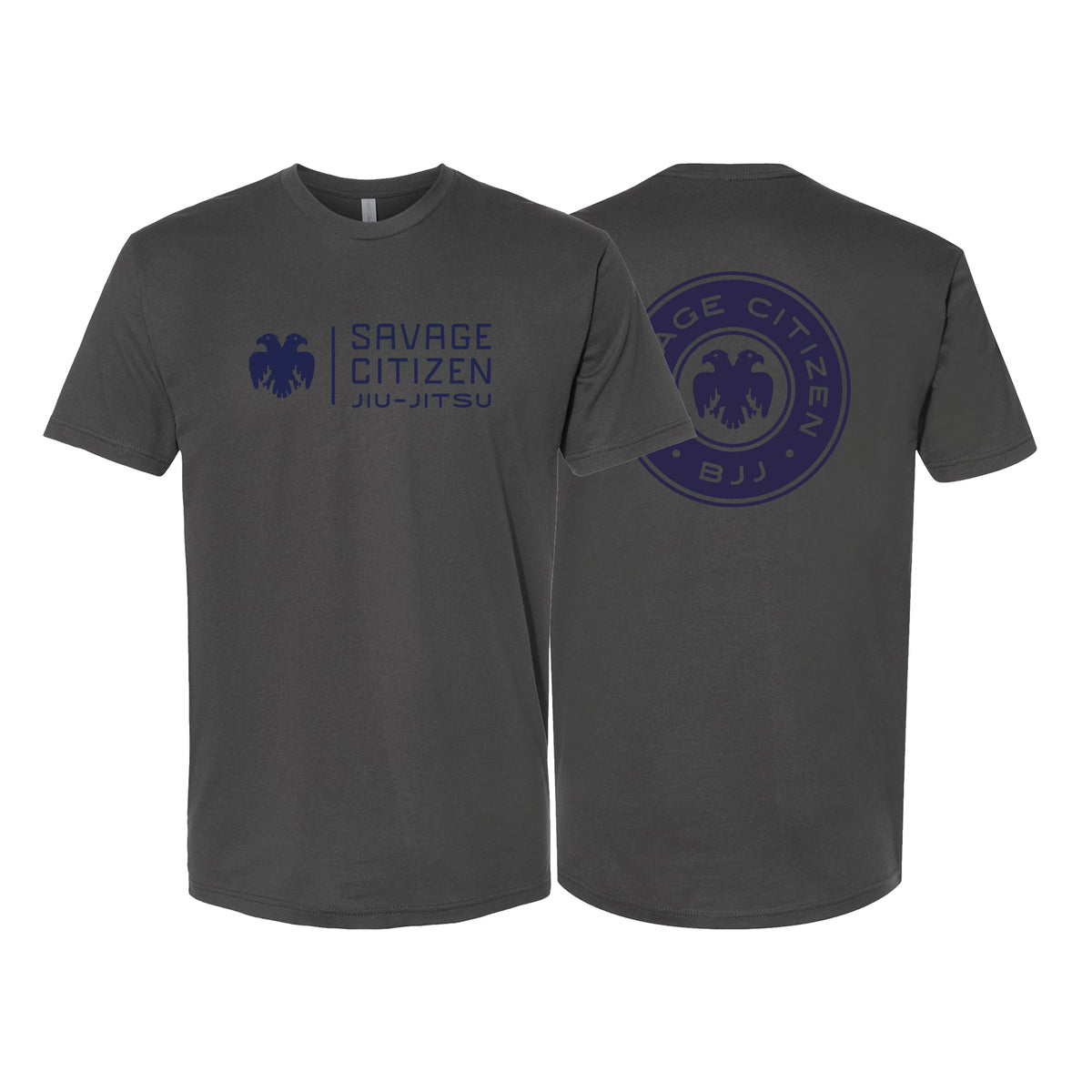 Savage Citizen Jiu Jitsu Next Level Adult Shirts #8050 C (Blue Logo)