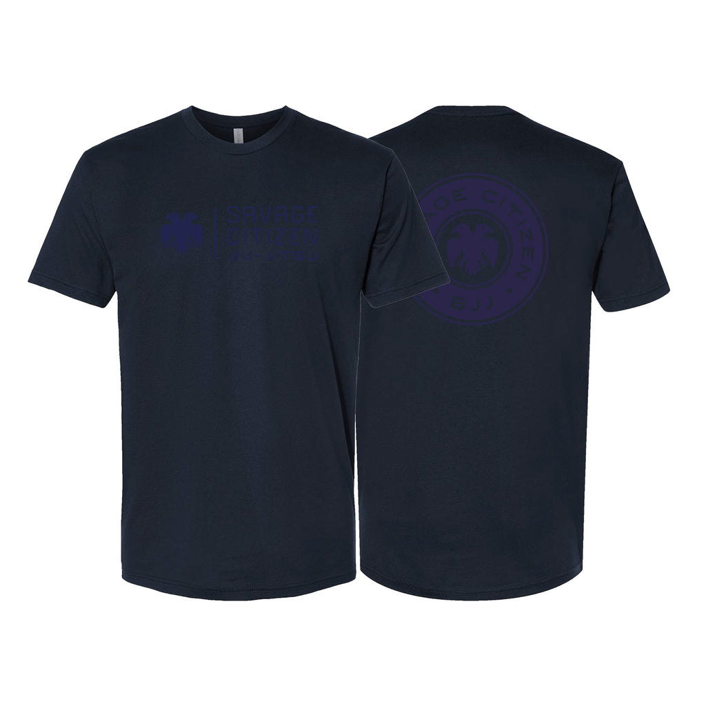 Savage Citizen Jiu Jitsu Next Level Adult Shirts #8050 C (Blue Logo)