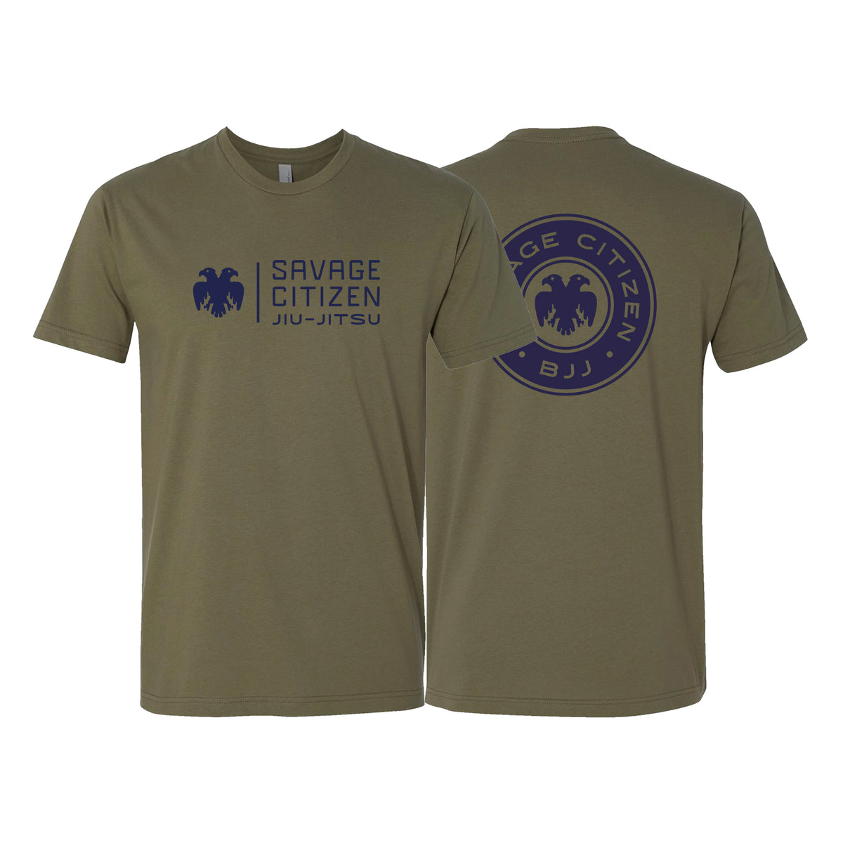 Savage Citizen Jiu Jitsu Next Level Adult Shirts #8050 C (Blue Logo)