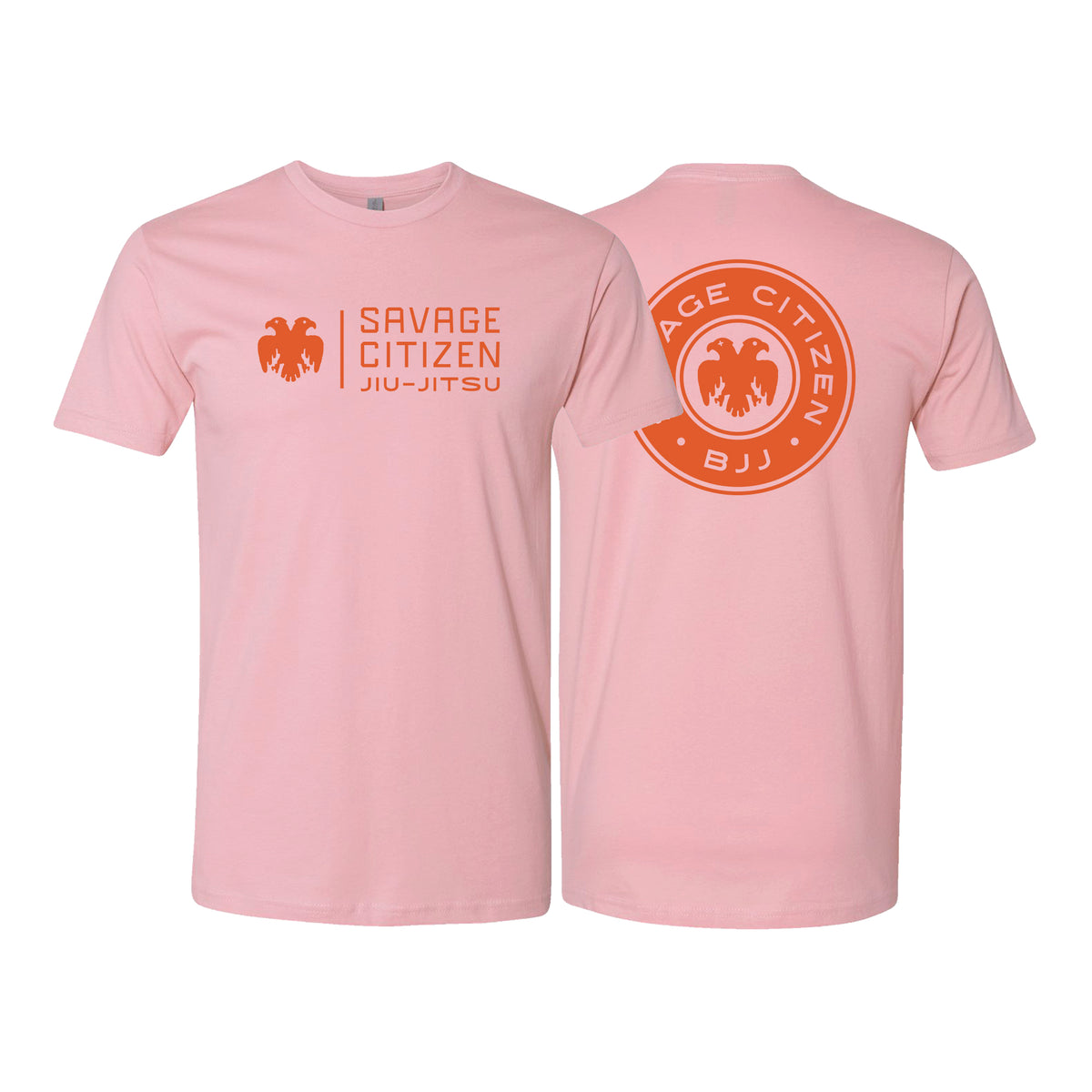 Savage Citizen Jiu Jitsu Next Level Adult Shirts #8050 A (Orange Logo)