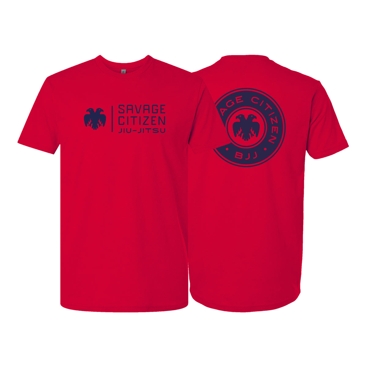 Savage Citizen Jiu Jitsu Next Level Adult Shirts #8050 C (Blue Logo)