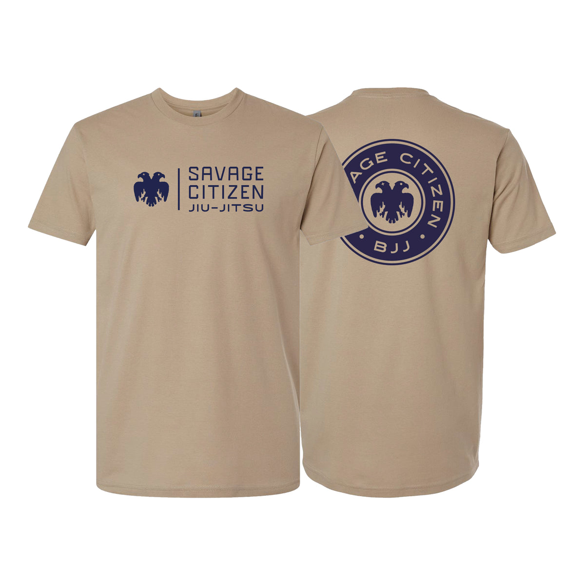 Savage Citizen Jiu Jitsu Next Level Adult Shirts #8050 C (Blue Logo)